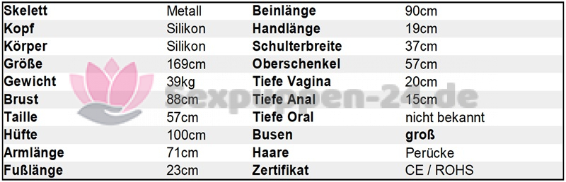 Datenblatt GE 169cm Silikon+Silikon SP-XX-W-XX-XX-11