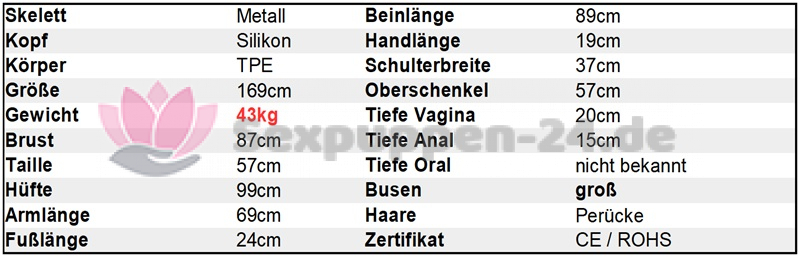 Datenblatt GE 169cm Silikon+TPE SP-XX-W-XX-XX-09