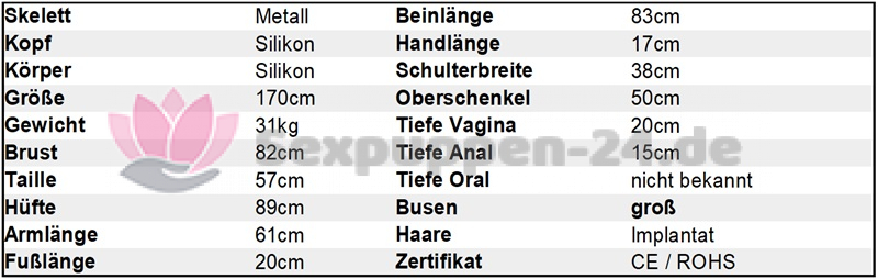 Datenblatt GE 170cm Silikon+Silikon SP-XX-W-XX-XX-14